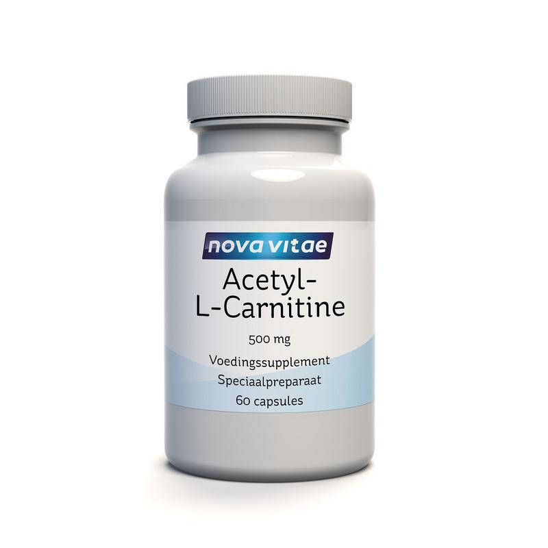Nova Vitae Acetyl-L-Carnitine 500mg 60.00 Vegetarische capsules