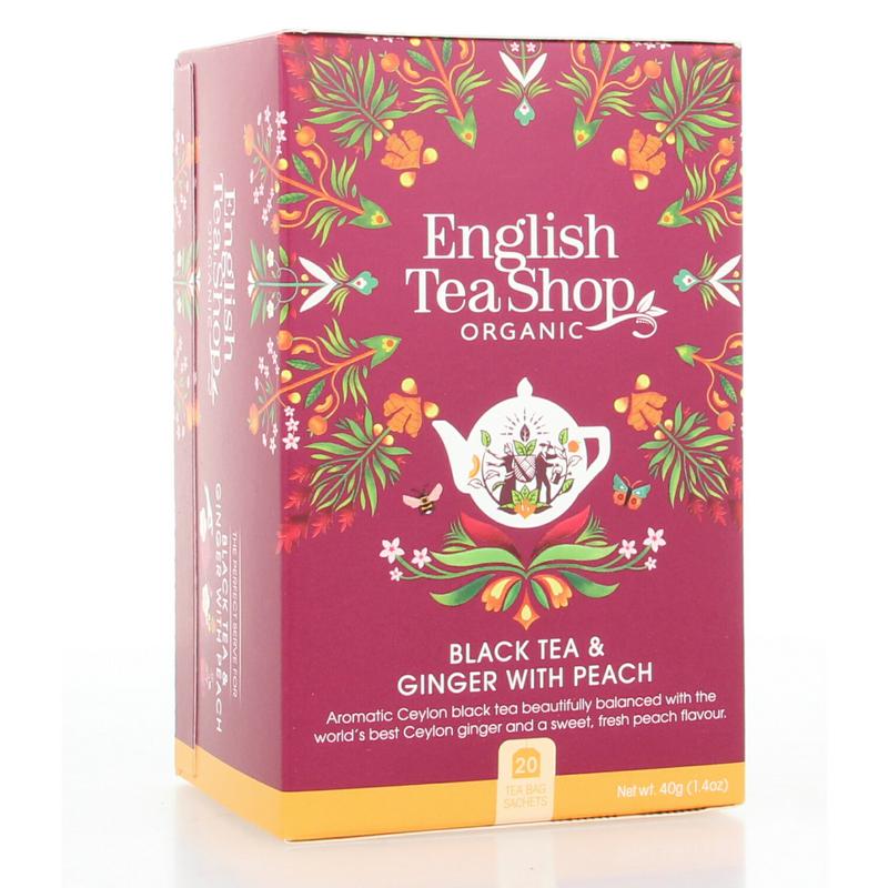 English Tea Shop Ginger peach bio 20.00 Zakjes
