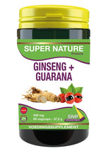 SNP Ginseng guarana 500mg puur 60.00 Vegetarische capsules