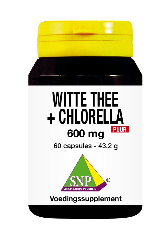 SNP Witte thee + chlorella 600mg puur 60.00 Capsules