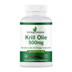 Livinggreens Krillolie 500mg 120.00 Capsules