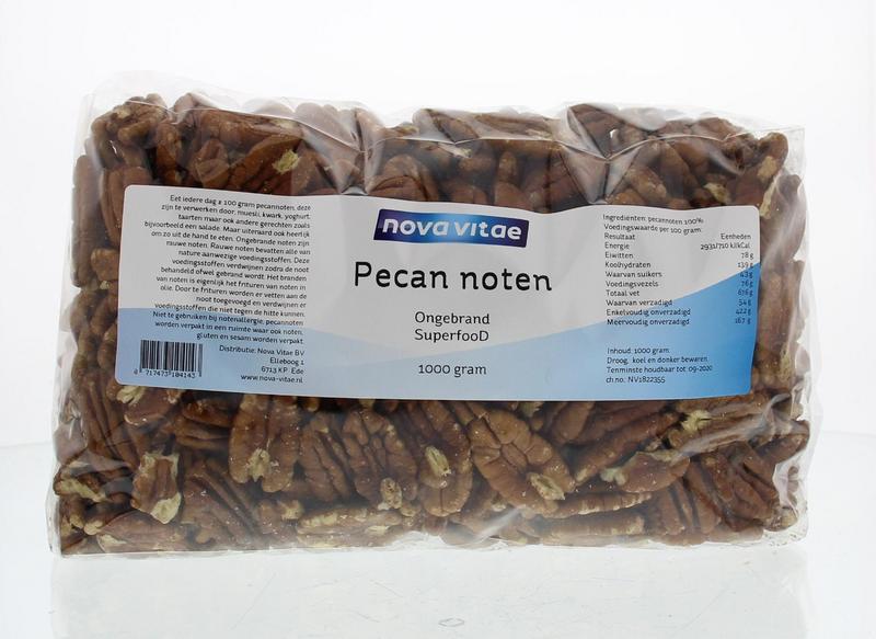 Nova Vitae Pecannoten ongebrand raw 1.00 Kilogram