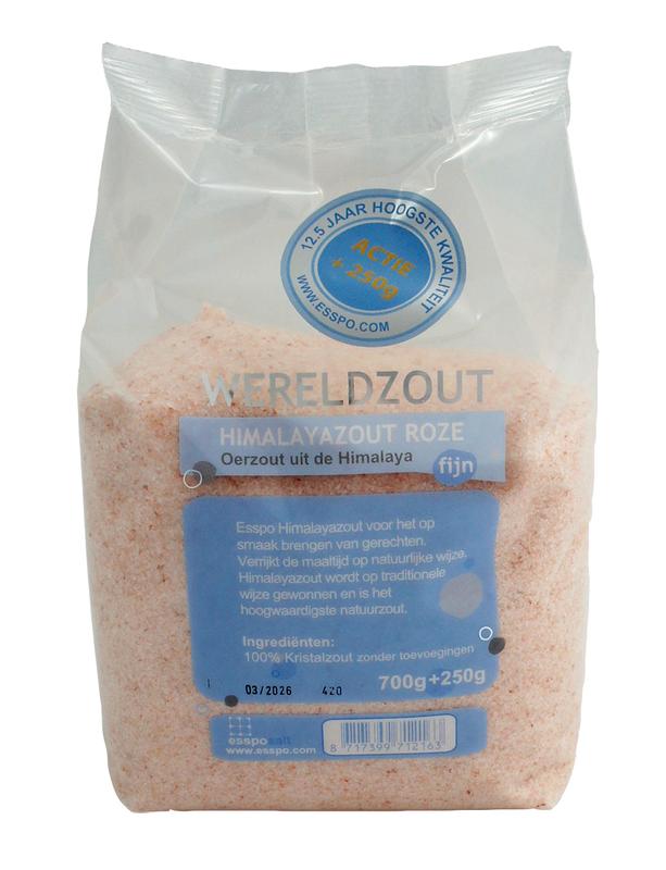 Esspo Himalayazout roze fijn 700gr + 250gr 950 Gram