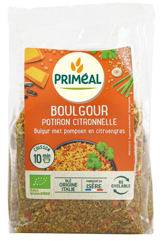 Primeal Bulgur met pompoen en citroengras bio 300.00 Gram