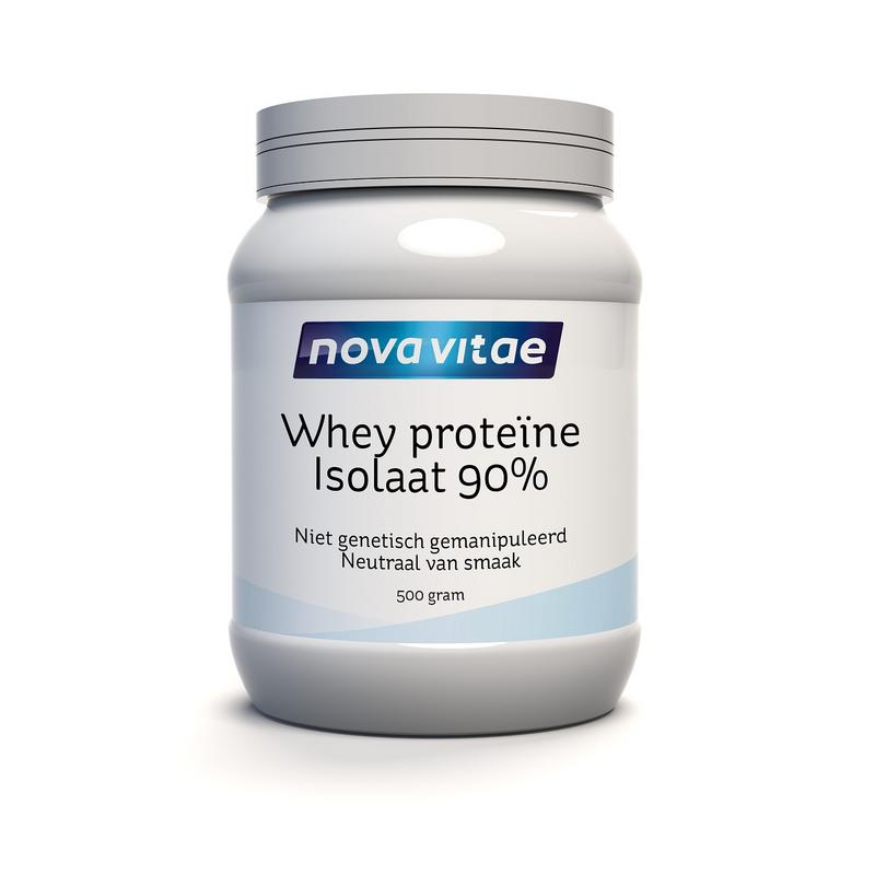 Nova Vitae Whey proteine isolaat 90% 500.00 Gram
