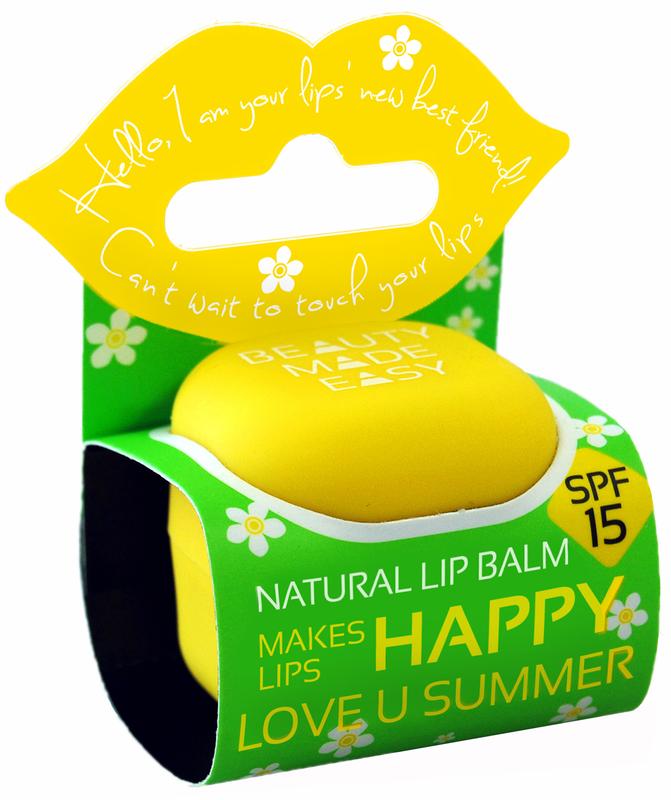 Beauty Made Easy Lipbalm love u sunny SPF15 6.80 Gram