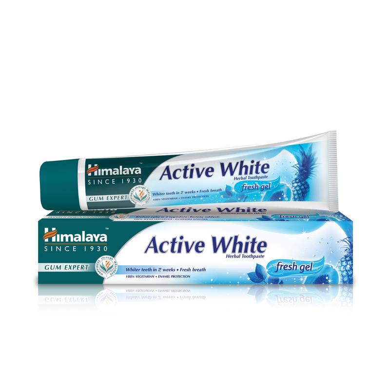 Himalaya Herbal tandpasta active white 75.00 Milliliter