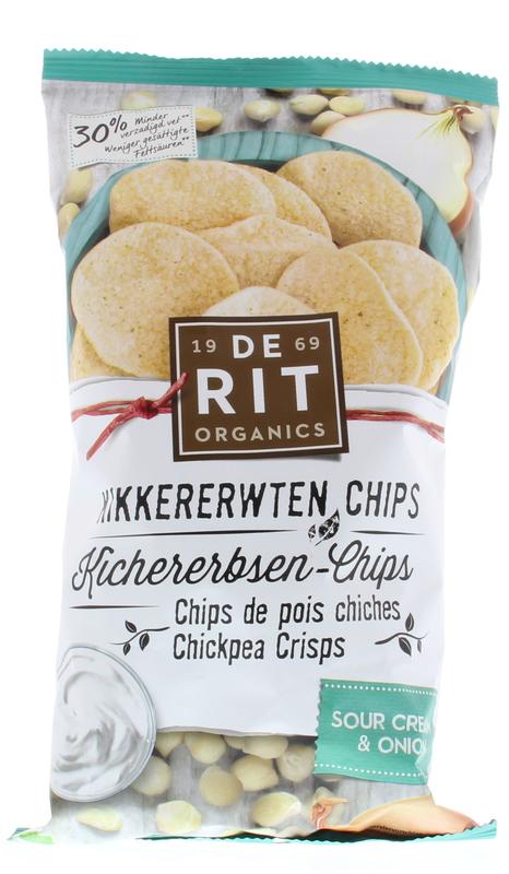 De Rit Kikkererwtenchips sour cream union bio 75.00 Gram