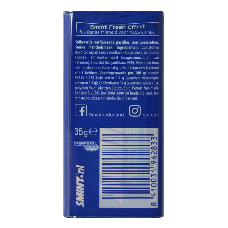 Smint Fresh effect strong menthol 50 Stuks