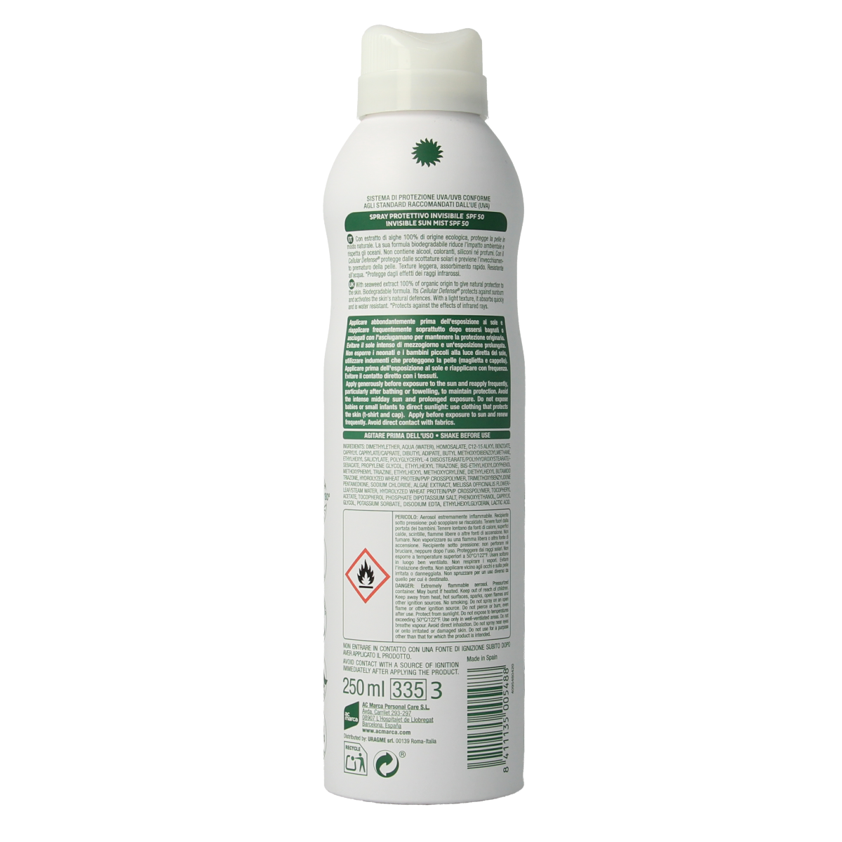 Ecran Sun care sunnique natural SPF50 250.00 Milliliter