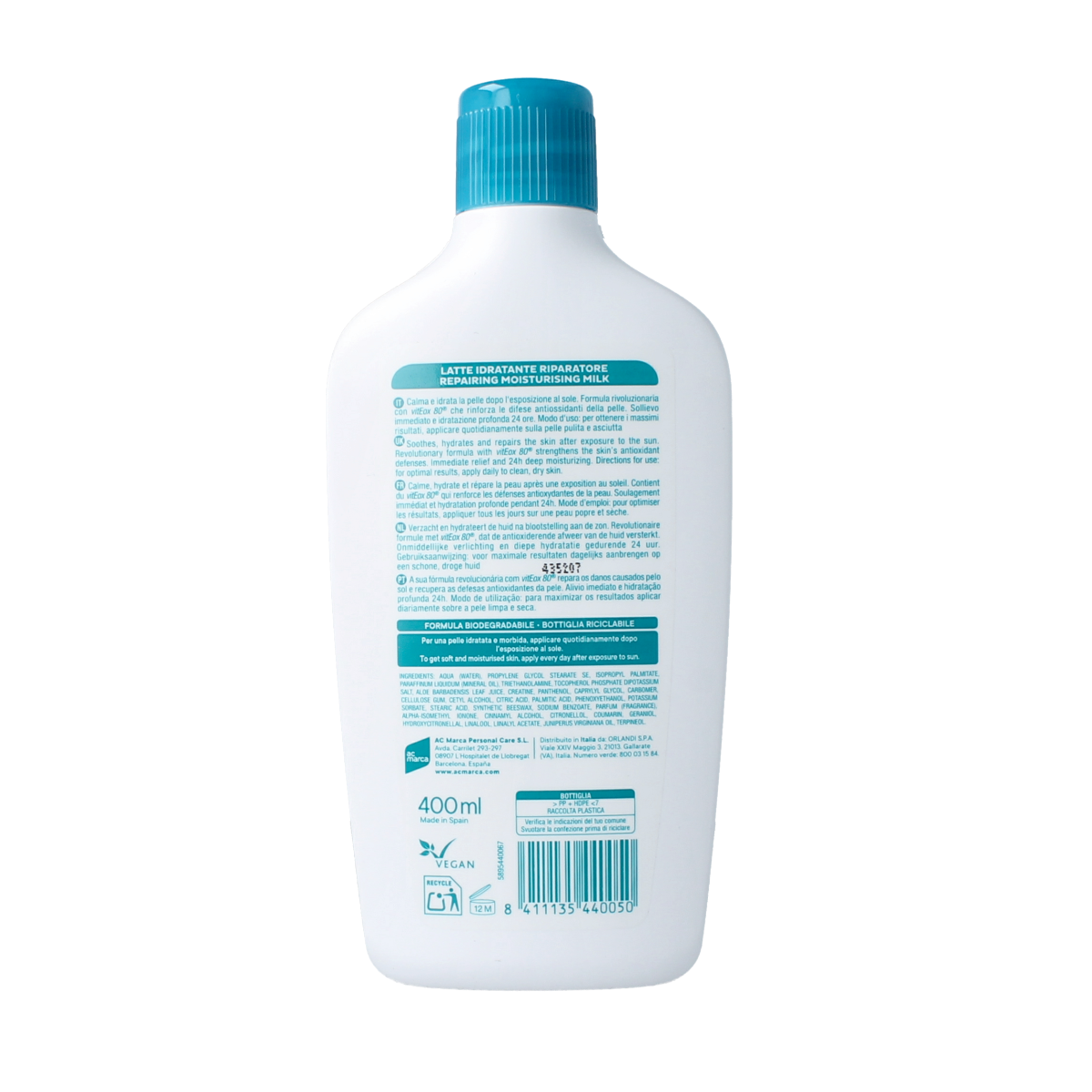 Ecran Aftersun melk hydraterend & kalmerend 400.00 Milliliter