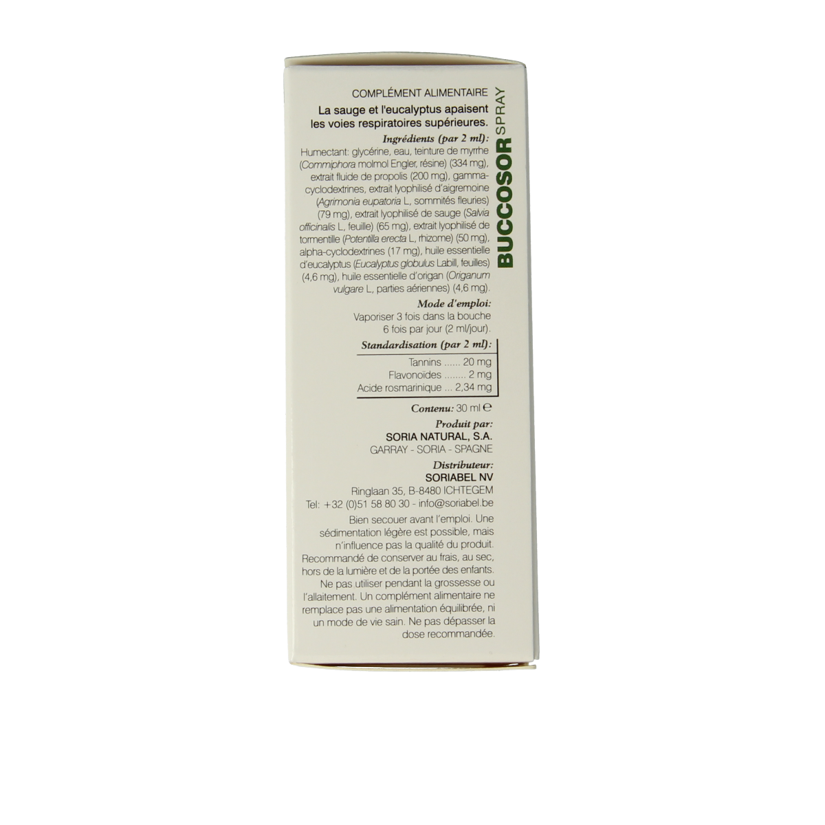 Soria Natural Composor 1 buccosor spray XXI 30.00 Milliliter