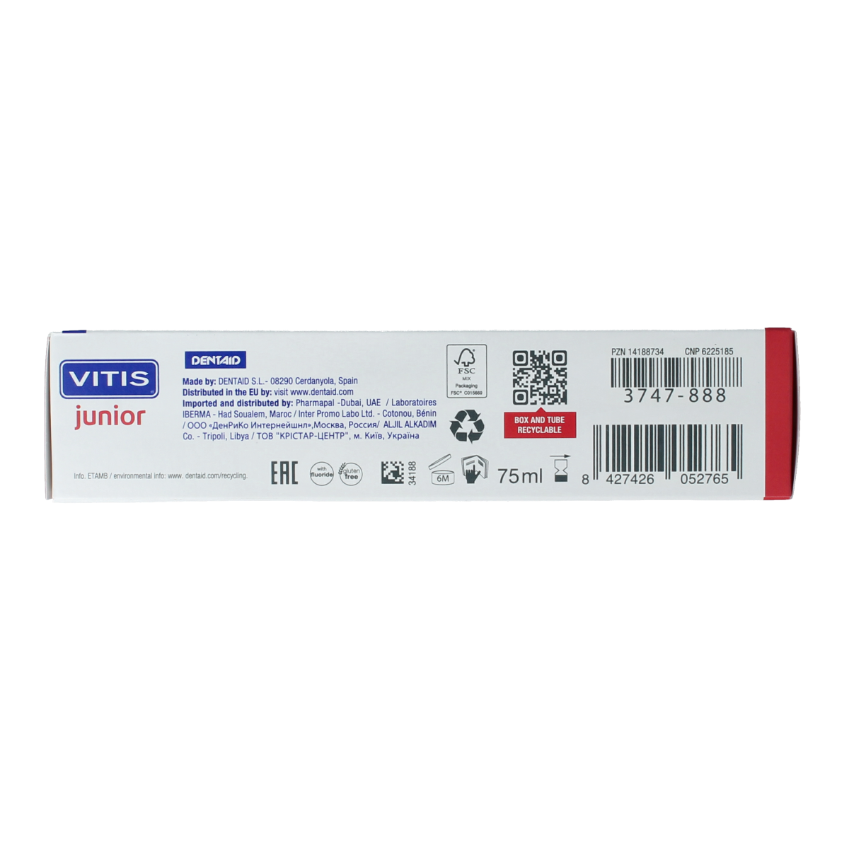 Vitis Tandgel junior 75.00 Milliliter