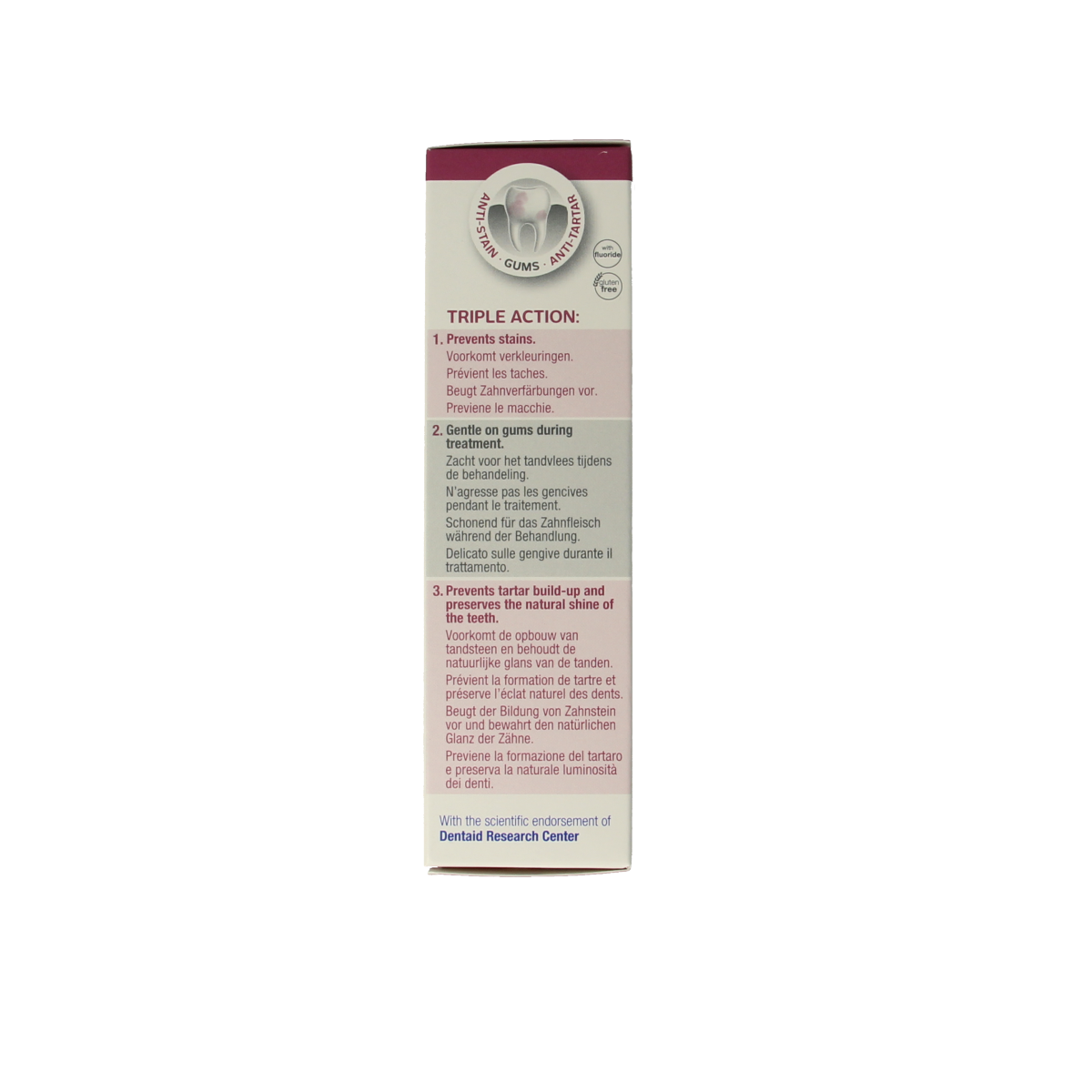 Vitis Tandpasta anti-stain 50.00 Milliliter