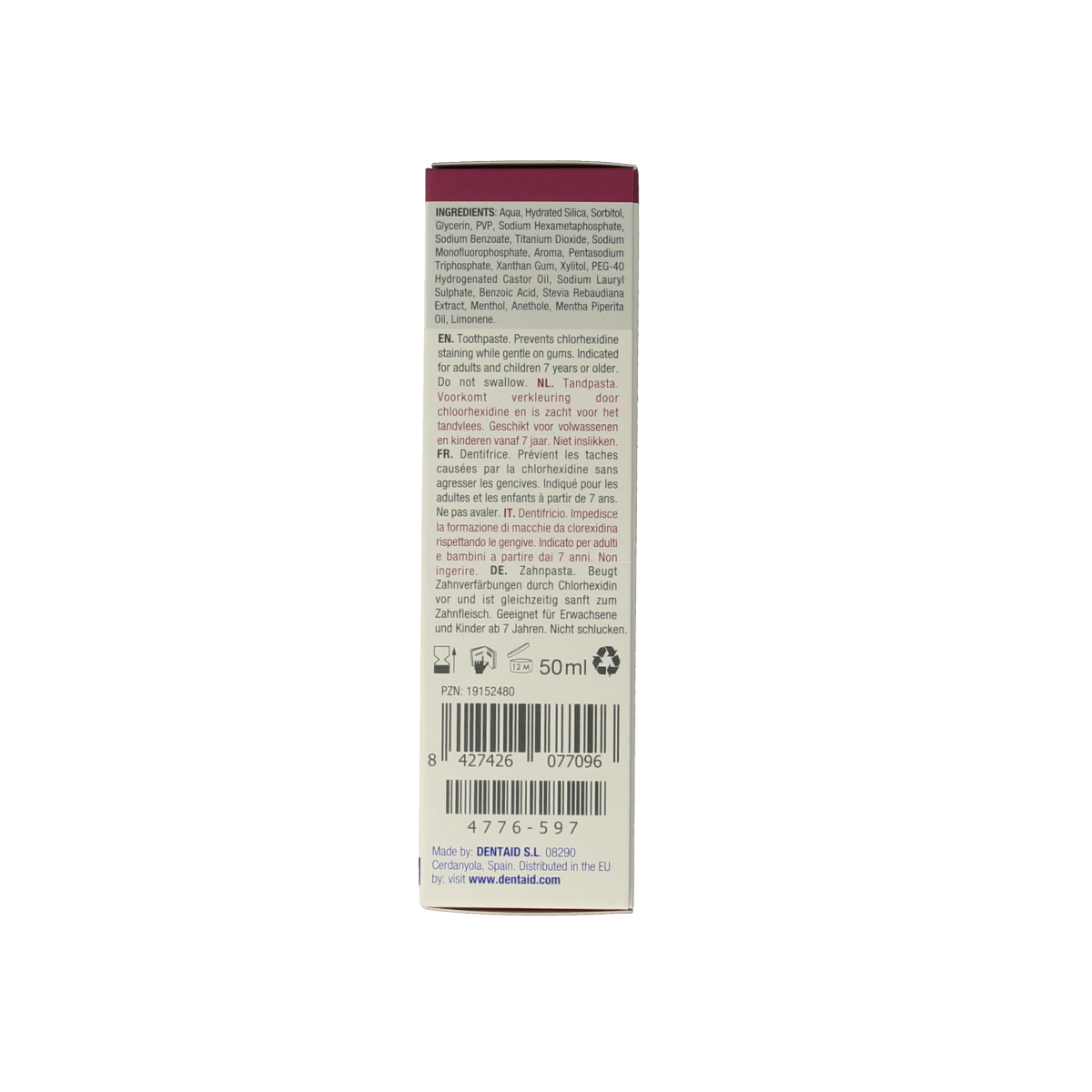 Vitis Tandpasta anti-stain 50.00 Milliliter