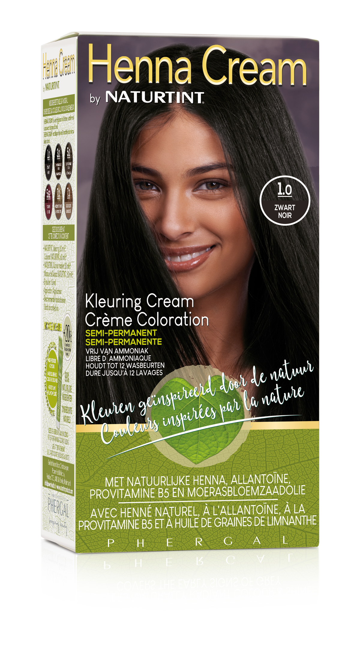 Naturtint Henna cream 1.0 zwart 110.00 Milliliter