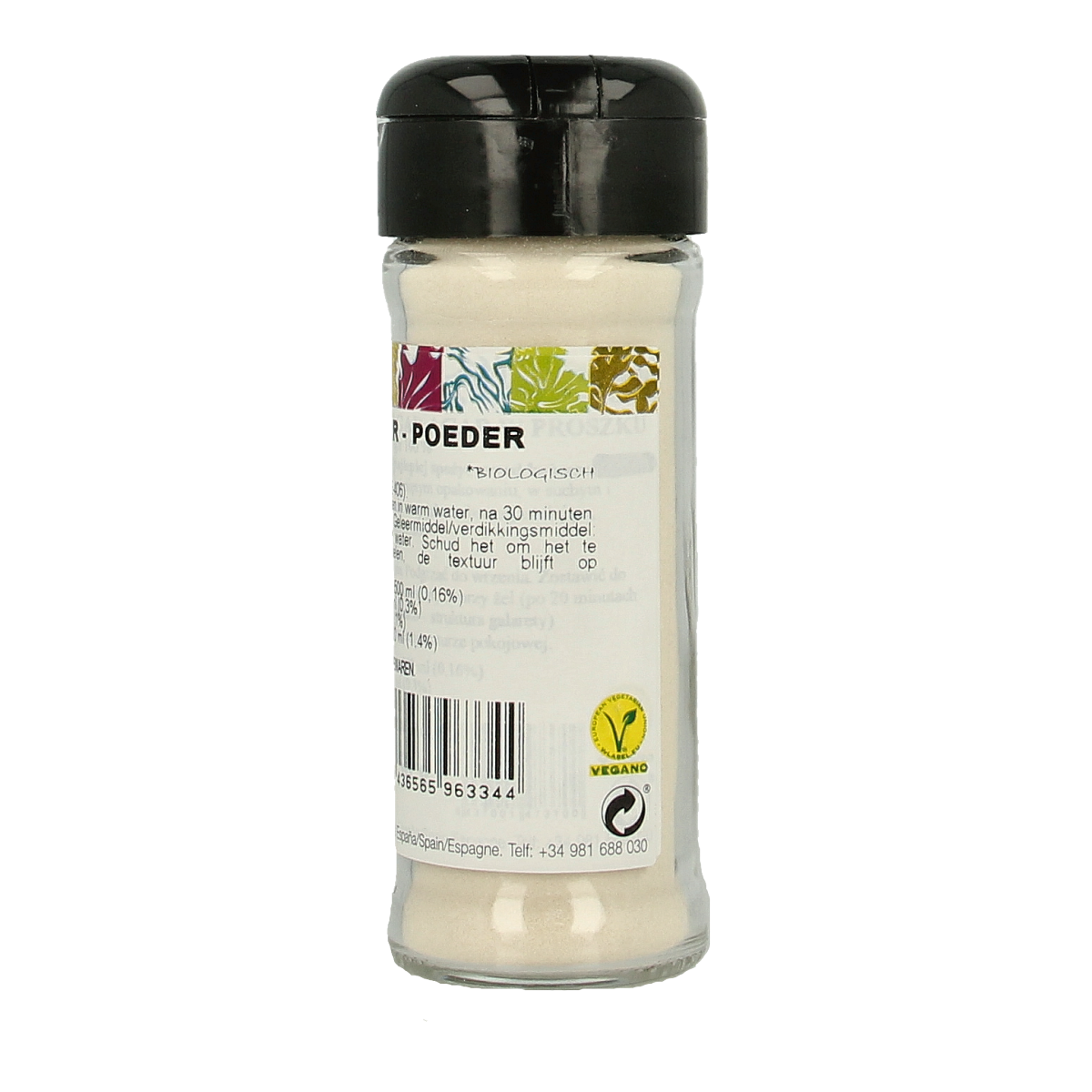 Porto-Muinos Agar agar poeder bio 50.00 Gram