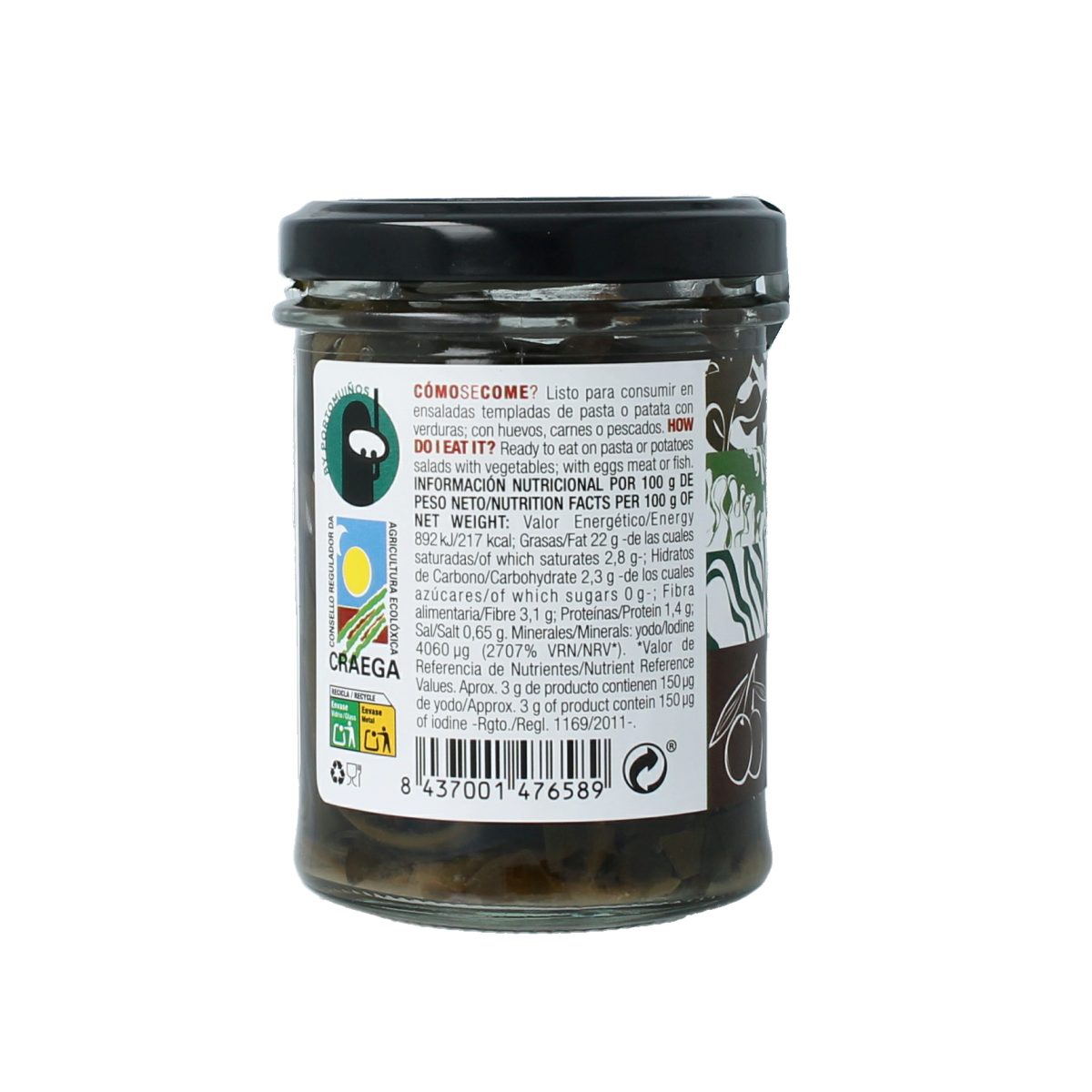 Porto-Muinos Zeewiersalade bio 160.00 Gram