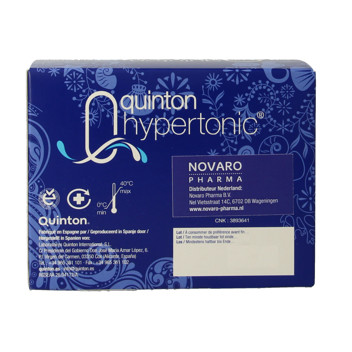 Quinton Hypertonic ampullen 10ml 30.00 Ampullen