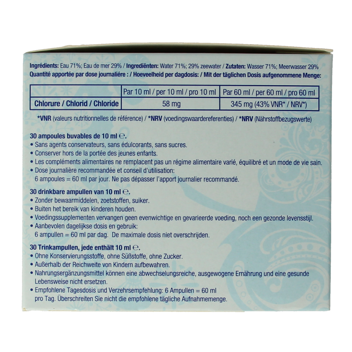 Quinton Isotonic ampullen 10ml 30.00 Ampullen