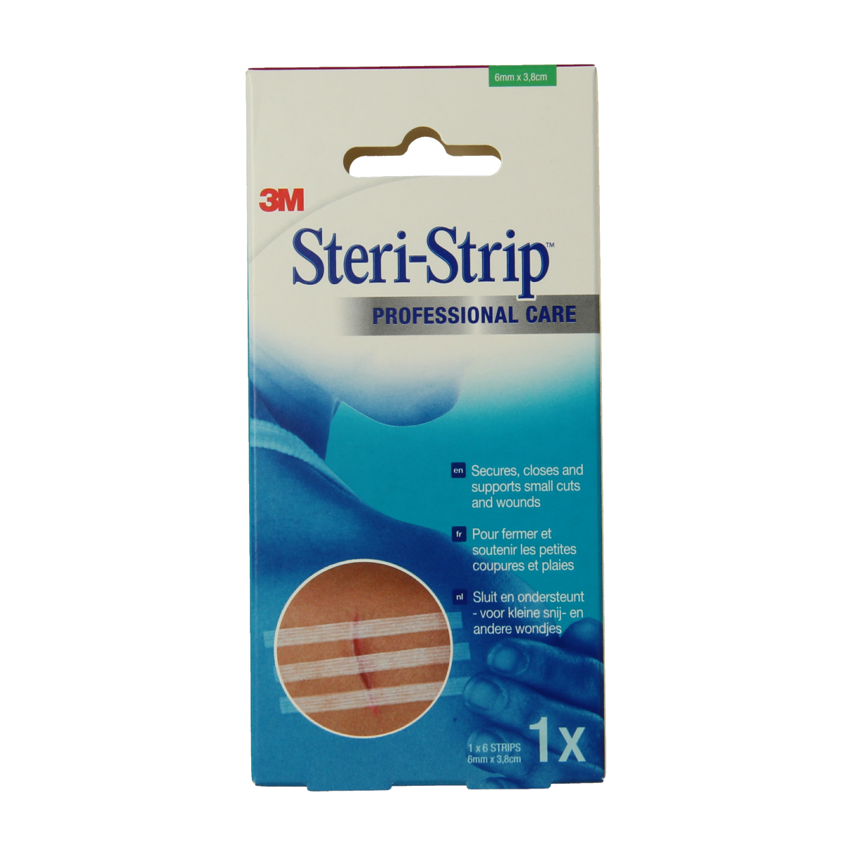 3M Steri strip hecht 6 x 38mm 6.00 Stuks