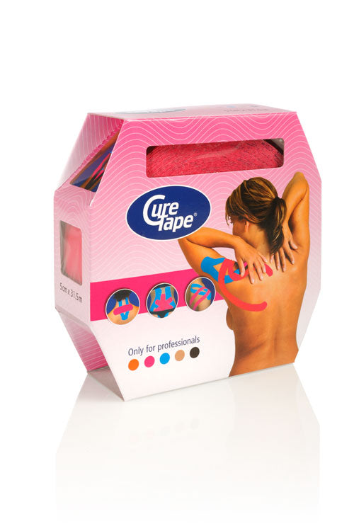 Cure Tape Kinesiotape roze 31.5m x 5cm 1 Stuks