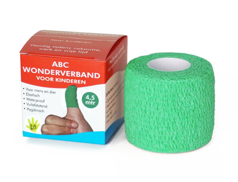 ABC Wondverband Wonderverband groen kinderen 1.00 Stuks