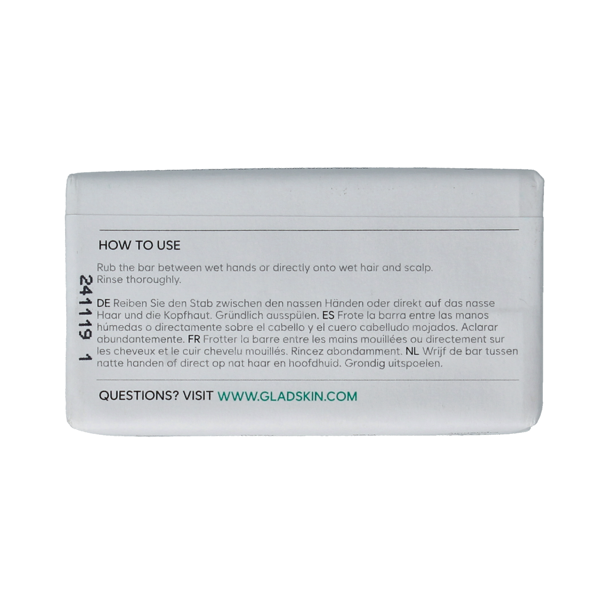 Gladskin Gentle shampoo bar 110.00 Gram