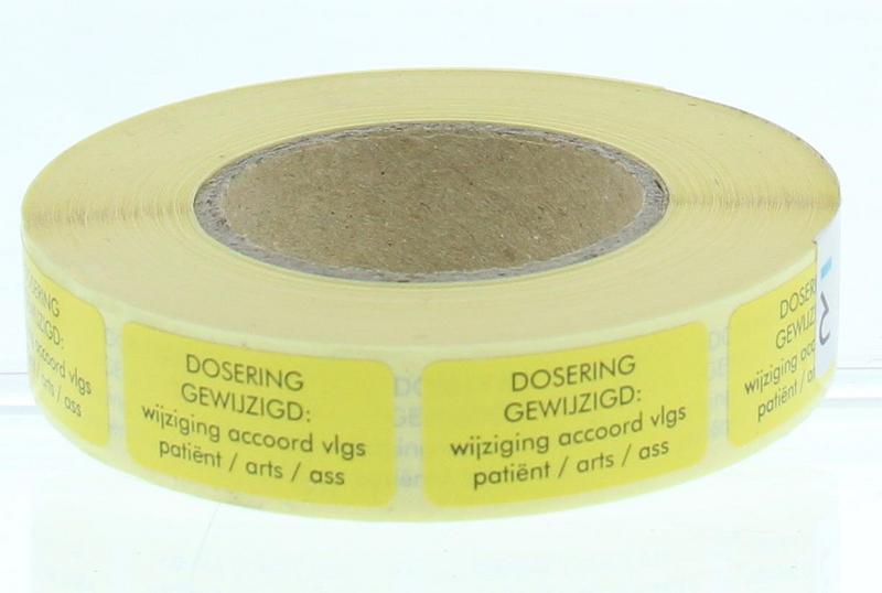 Spruyt Hillen Sticker dosering gewijzigd 1000.00 Stuks