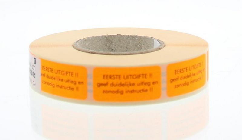 Spruyt Hillen Sticker eerste uitgifte 1000.00 Stuks