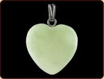 Ruben Robijn Hanger hart 20mm jade 1.00 Stuks
