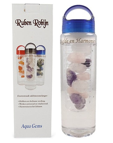 Ruben Robijn Aqua gems drinkfles liefde & harmonie 1.00 Stuks
