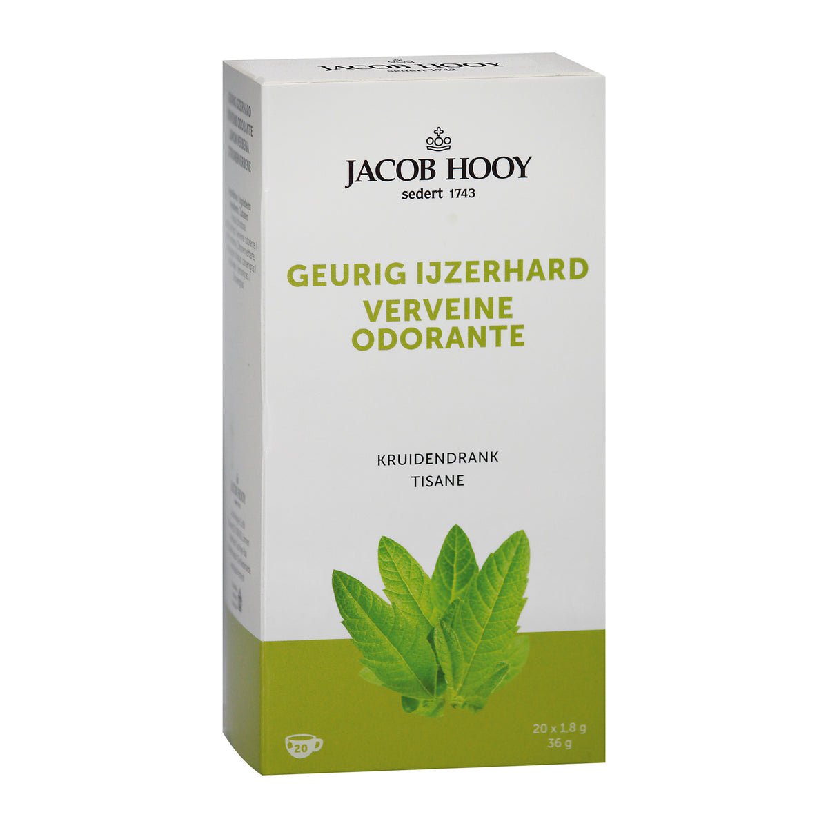 Jacob Hooy Geurig ijzerhard theezakjes gold 20.00 Zakjes