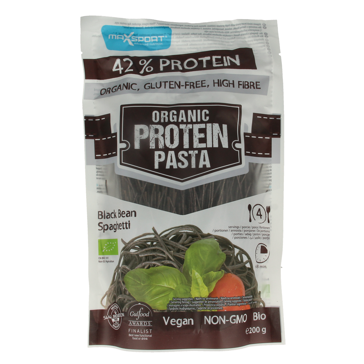 Max Sport Protein pasta black bean spaghetti bio 200.00 Gram