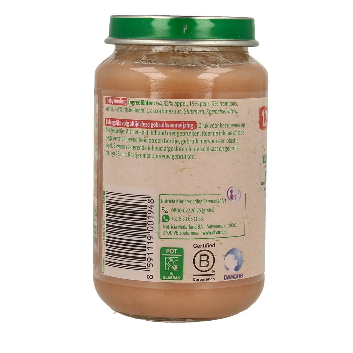 Olvarit Appel peer framboos 12M52 200.00 Gram