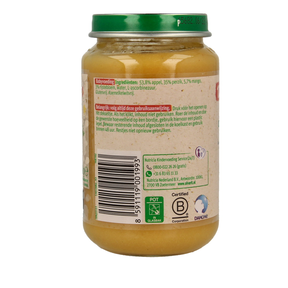 Olvarit Appel perzik mango 12M53 200.00 Gram