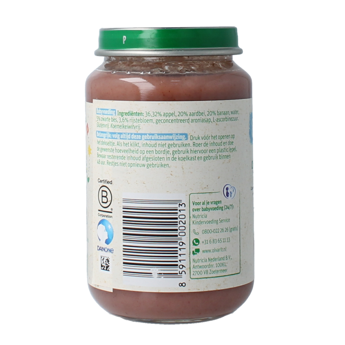 Olvarit Appel aardbei banaan 8M56 200.00 Gram