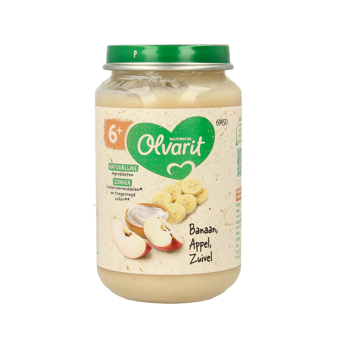 Olvarit Banaan appel yoghurt 6M50 200.00 Gram