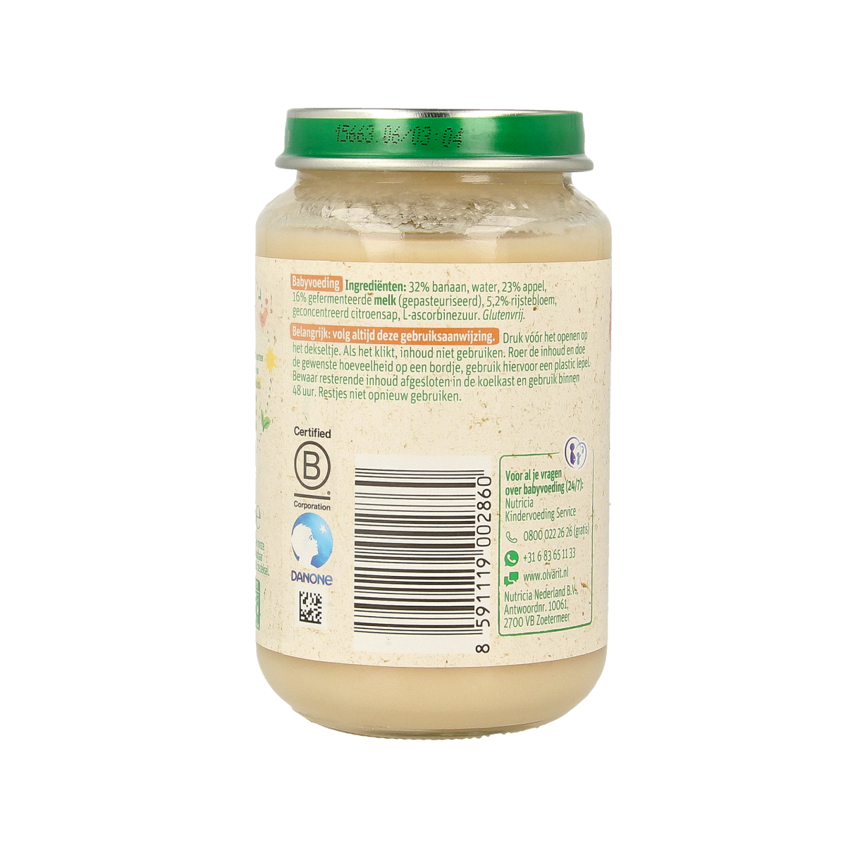 Olvarit Banaan appel yoghurt 6M50 200.00 Gram