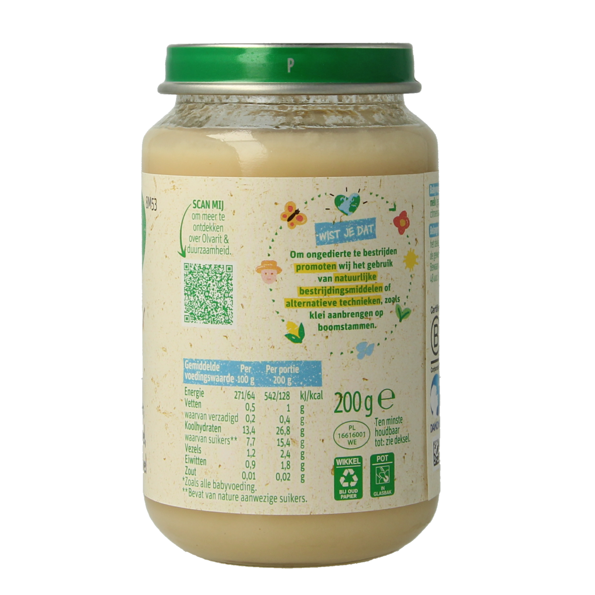 Olvarit Peer appel zuivel 8M53 200.00 Gram