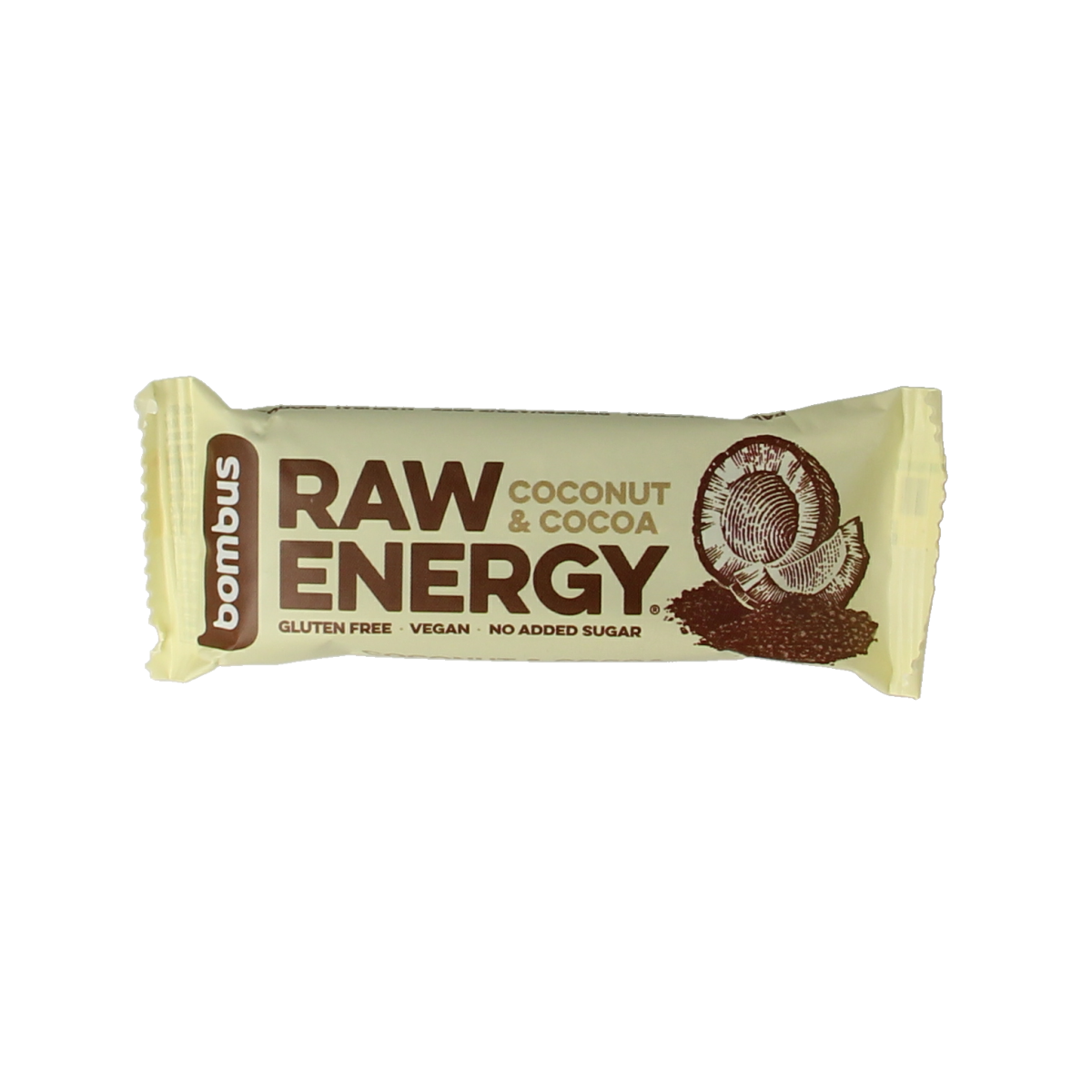 Bombus Raw energy bar coconut & cocoa 50.00 Gram