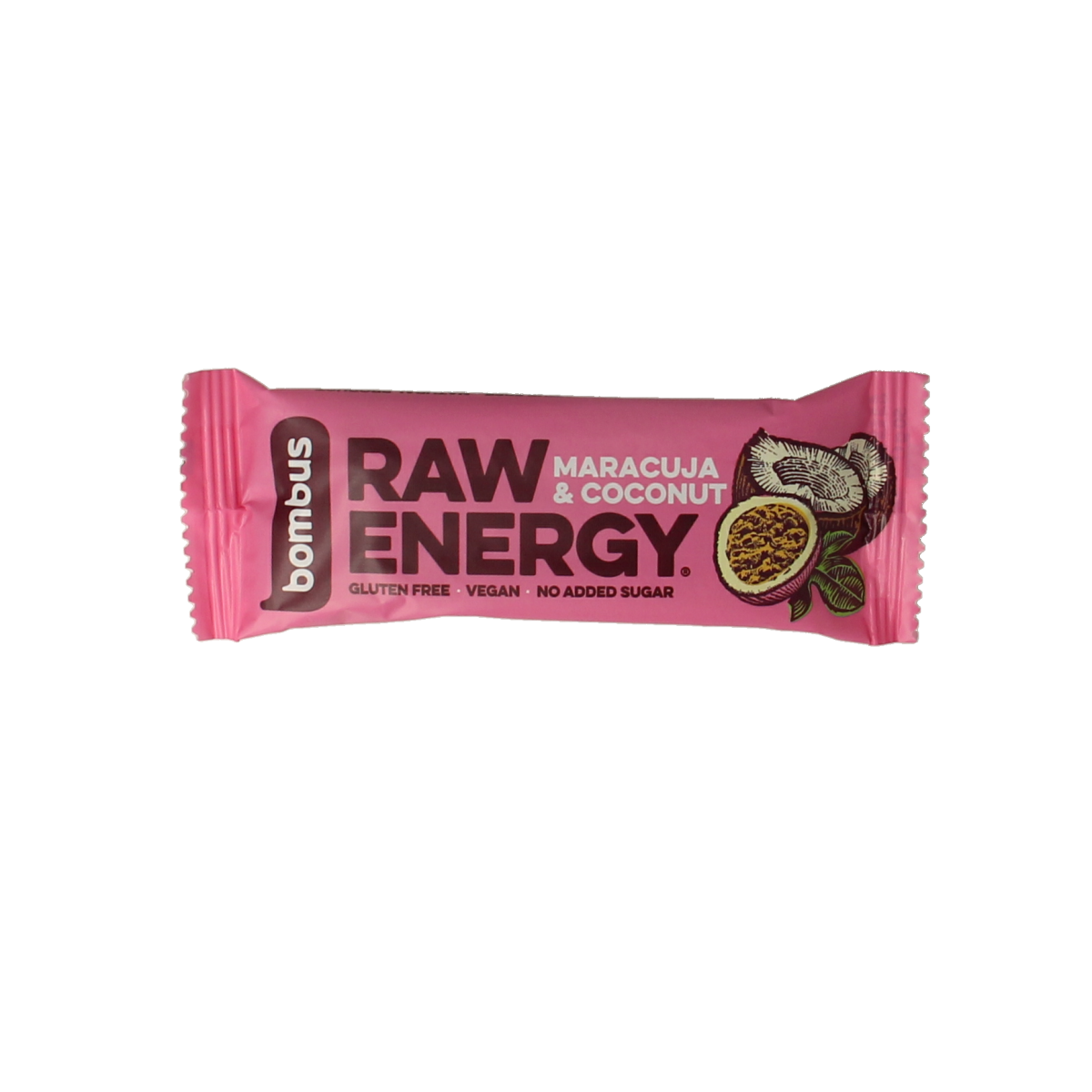 Bombus Raw energy bar maracuja & coconut 50.00 Gram
