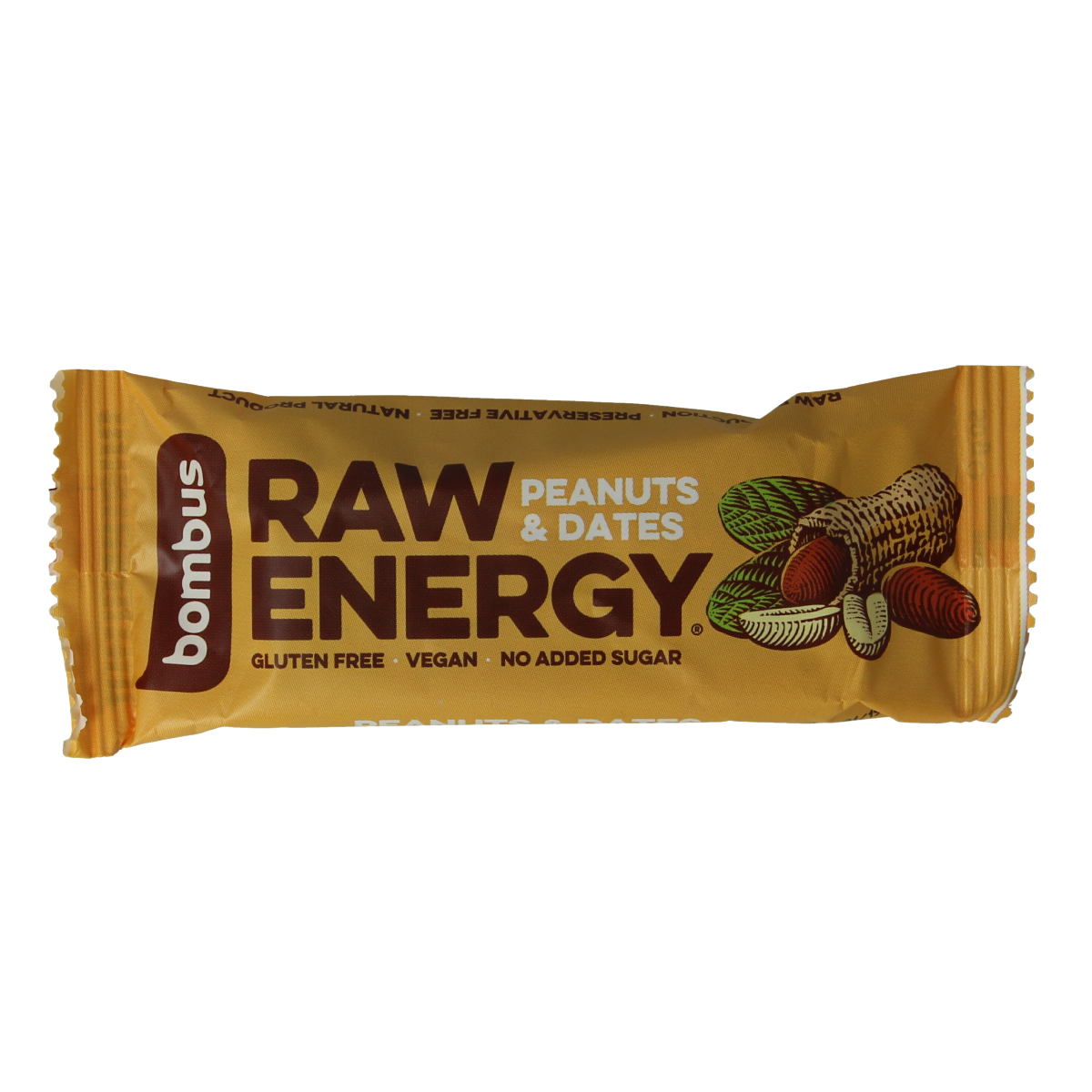 Bombus Raw energy bar peanut & dates 50.00 Gram