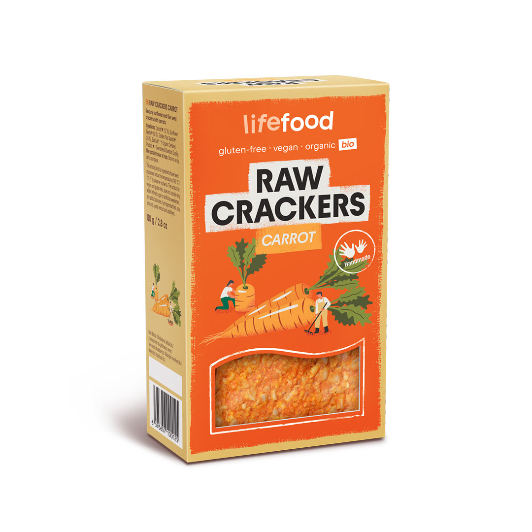 Lifefood Life crackers wortel raw bio 80.00 Gram