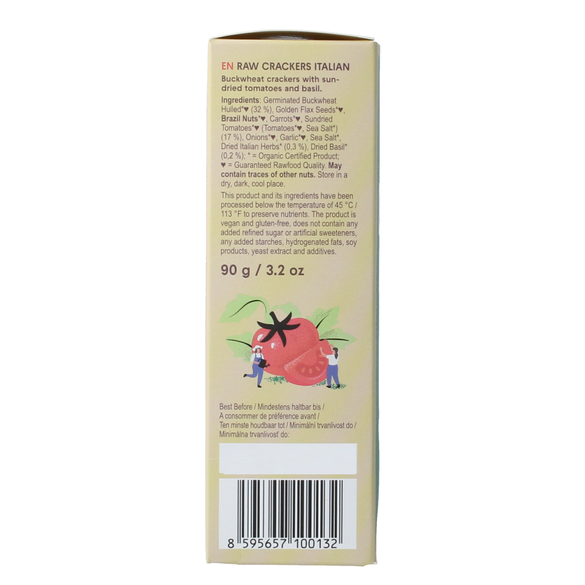 Lifefood Life crackers Italiaans raw bio 90.00 Gram