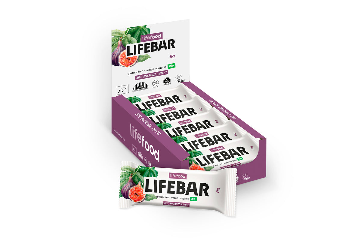 Lifefood Lifebar energiereep vijg raw en bio 40.00 Gram