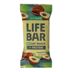 Lifefood Lifebar oatsnack proteine hazelnoot crunch bio 40.00 Gram