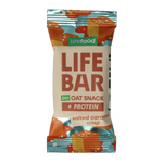 Lifefood Lifebar oatsnack proteine salted caramel crisp bio 40.00 Gram
