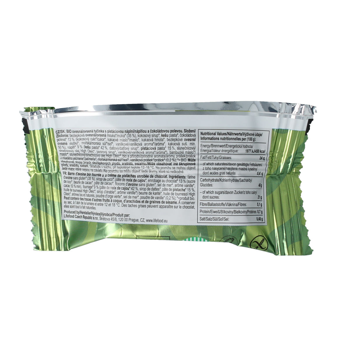Lifefood Cake pistachio vanilla 35.00 Gram
