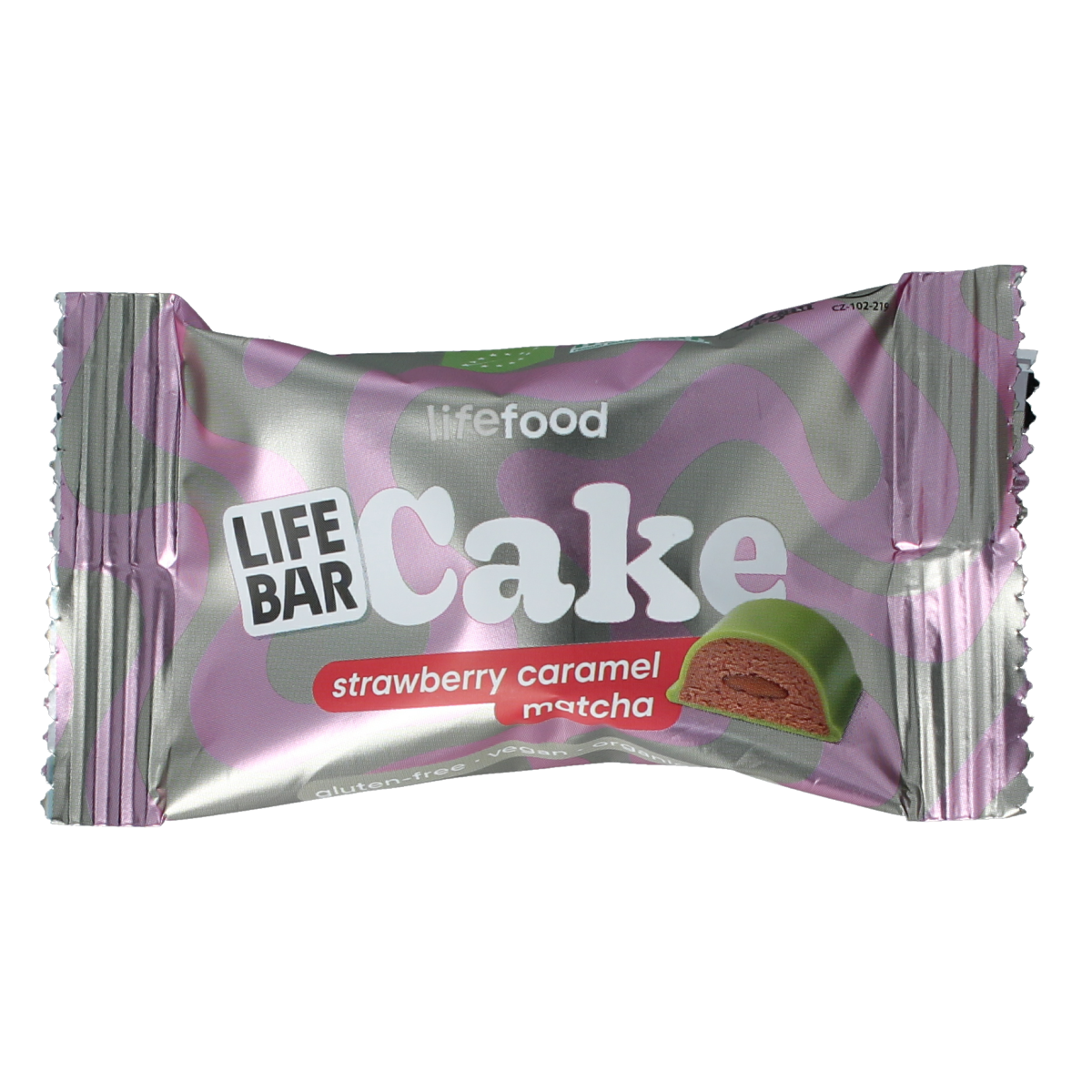Lifefood Cake strawberry caramel matcha 35.00 Gram
